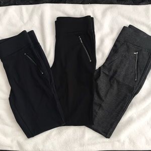 Ann Taylor Zip pocket leggings size M